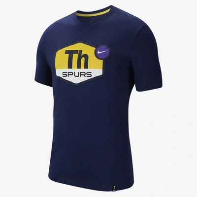 Nike Men's Tottenham Hotspur Evergreen Tagline T-shirt In Blue