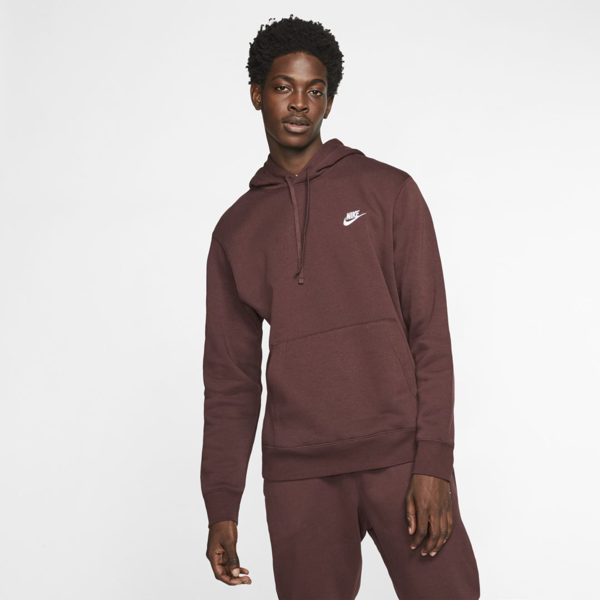 nike pullover club fleece hoodie