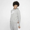 Nike Men's  Sportswear Club Fleece Graphic Pullover Hoodie In Grey Heather