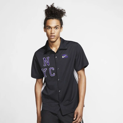 Nike Court Short-sleeve Tennis Top In Off Noir,volt