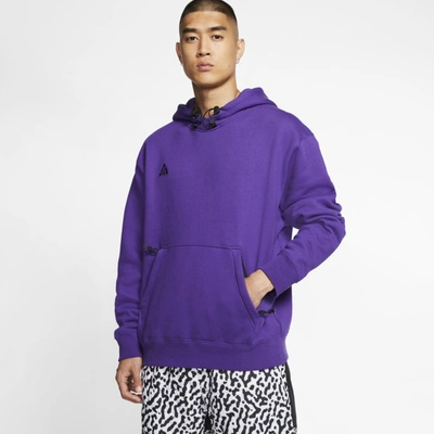 Nike Acg Pullover Hoodie In Purple