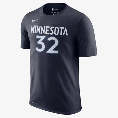 Nike Karl-anthony Towns Minnesota Timberwolves  Dri-fit Men's Nba T-shirt (college Navy)