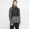 Nike Therma Men's Winterized Full-zip Training Vest In Grey