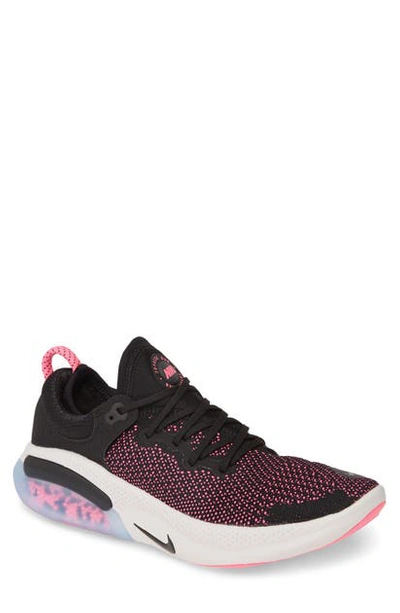 Nike Joyride Run Flyknit Men's Running Shoe In Black/ Anthracite/ Pink Blast