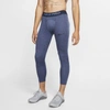 Nike Pro Men's 3/4 Tights In Obsidian,ocean Fog,black