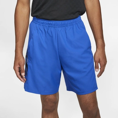 Nike Court Dri-fit Men's 9" Tennis Shorts (game Royal) In Game Royal,black,black