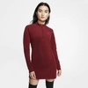 Nike Sportswear Womens Long-sleeve Dress In Red