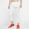 Nike Pro Men's 3/4 Tights In White