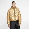 Nike Women's  Sportswear Synthetic Fill Shine Jacket In Yellow