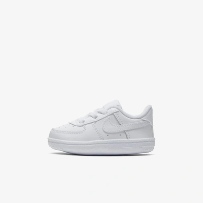 Nike Force 1 Crib Baby Bootie In White,white,white