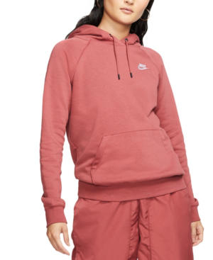 nike sportswear women's essential fleece pullover hoodie