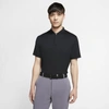 Nike Dri-fit Tiger Woods Men's Golf Polo In Black,black,black Oxidized