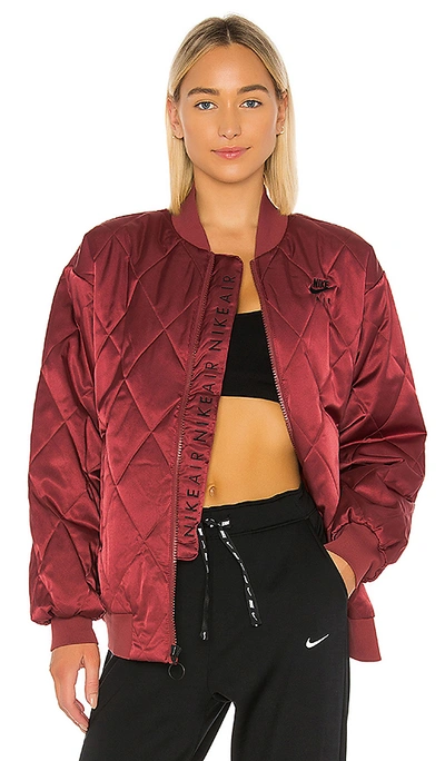 Nike Air Women's Satin Jacket In Cedar