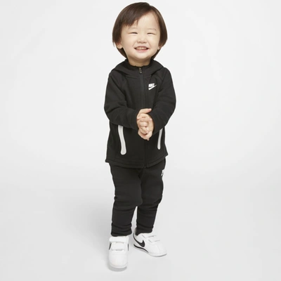 Nike Sportswear Tech Fleece Baby (12-24m) Hoodie And Pants Set In Black