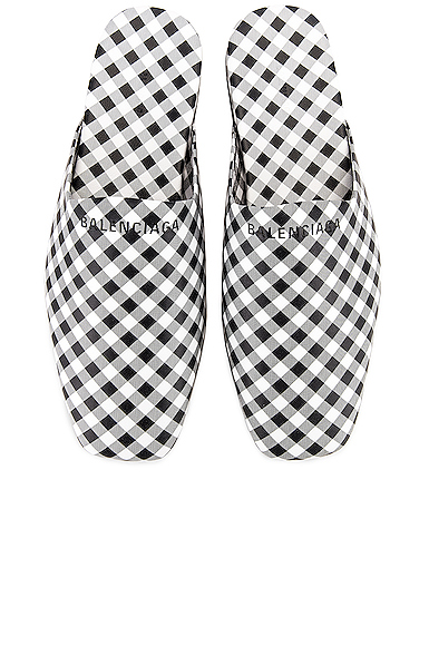 square toe leather mules balenciaga