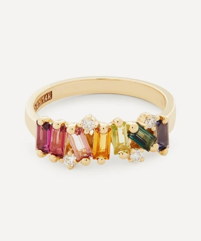 Suzanne Kalan Gold Fireworks Multi-stone Ring