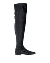 Alberta Ferretti Knee Boots In Black