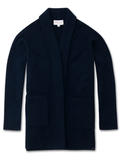 Derek Rose Women's Cardigan Nina Cashmere Navy