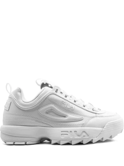 Fila Disruptor Ii Premium Sneakers In White/white/white