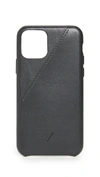 Native Union Clic Card Iphone 11, 11 Pro & 11 Pro Max Case In Black
