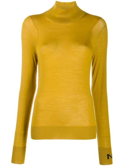 Nina Ricci Turtle Neck Jumper In Yellow