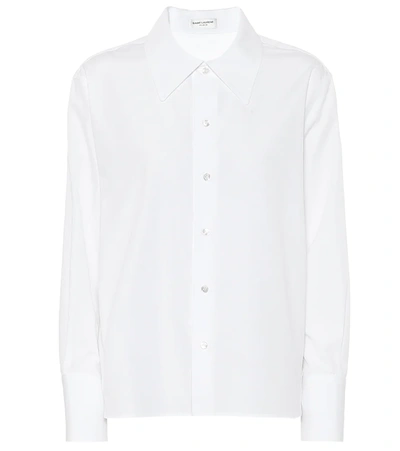 Saint Laurent Cotton Basic Shirt In White