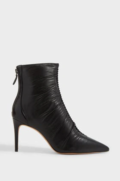 Alexandre Birman Susanna 85 Leather Ankle Boots In Black