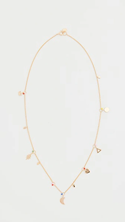 Scosha Novelty Charms Necklace In Gold