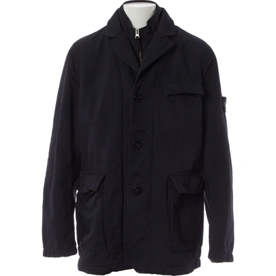 Pre-owned Stone Island Navy Polyester Coat