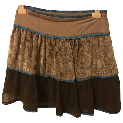 Pre-owned Philosophy Di Alberta Ferretti Wool Mid-length Skirt In Brown