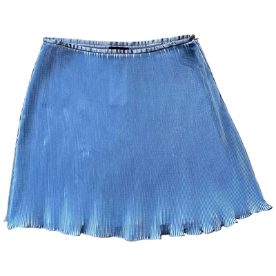 Pre-owned Emporio Armani Mini Skirt In Blue