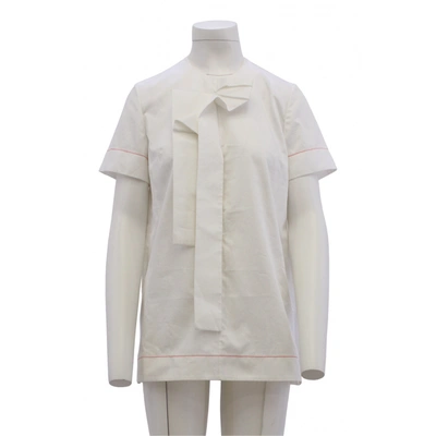 Pre-owned Roksanda White Cotton  Top