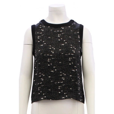 Pre-owned Giambattista Valli Silk Vest In Black