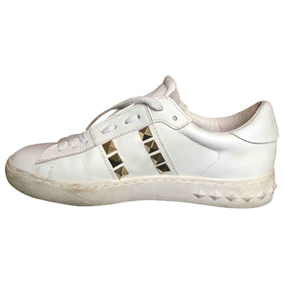 Pre-owned Ash Leather Trainers In White