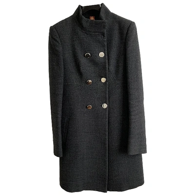 Pre-owned Dondup Wool Coat In Anthracite