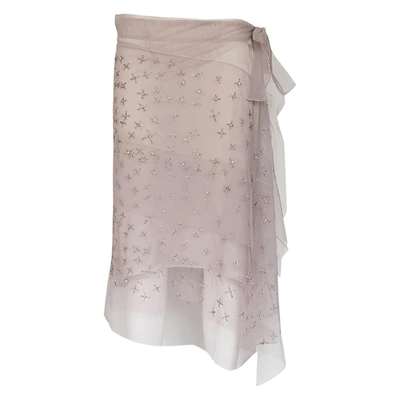 Pre-owned Alberta Ferretti Silk Mid-length Skirt In Pink