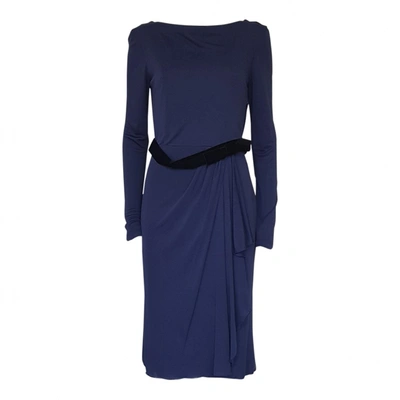 Pre-owned Valentino Mid-length Dress In Blue