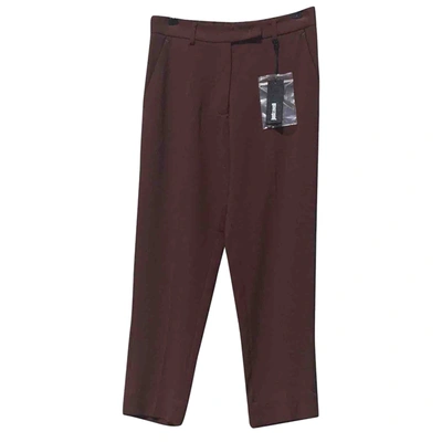 Pre-owned Just Cavalli Carot Trousers In Brown