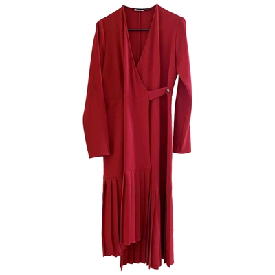 Pre-owned P.a.r.o.s.h Mid-length Dress In Red