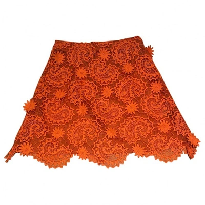 Pre-owned House Of Holland Mini Skirt In Orange