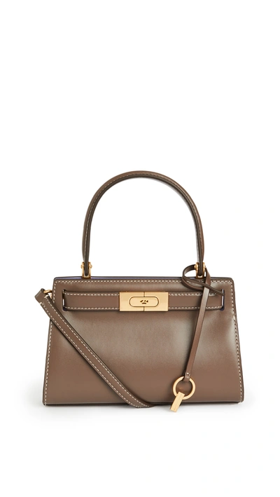 Tory Burch Lee Radiziwillpetite Leather Satchel In Brown