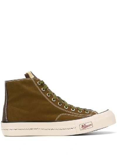 Visvim Skagway High-top Canvas Sneaker In Green