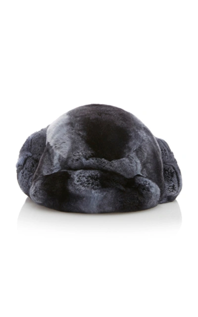 Albertus Swanepoel Rex Fur Hat In Navy