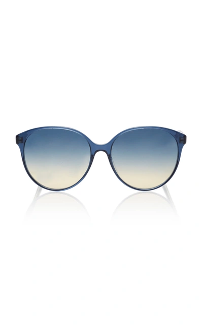 Oliver Peoples Women's Brook Tree Oversized Acetate Sunglasses In Blue
