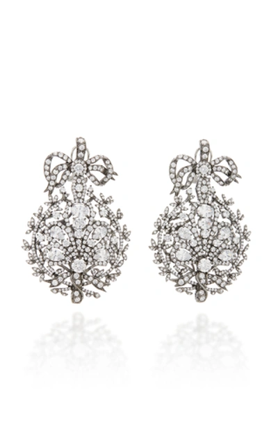 Anabela Chan Mirage 18k Gold Vermeil And Diamond Earrings In White