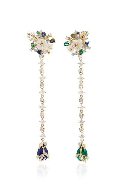 Anabela Chan Paradise 18k Gold Vermeil And Multi-stone Earrings