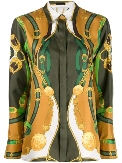 Versace Barocco Rodeo Print Shirt In Multi