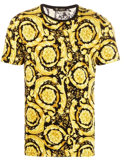 Versace Men's Baroque-print T-shirt In Multicolor