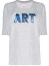 Zadig & Voltaire Art Print Short Sleeve T-shirt In Grey