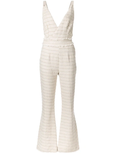 We Are Kindred Florence Open-back Jumpsuit In White